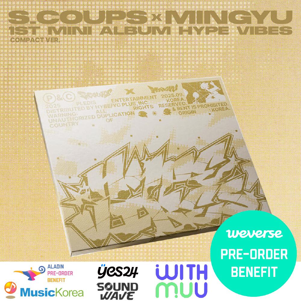 

Предзаказ S.COUPS x MINGYU 1-го мини-альбома HYPE VIBES Компактная версия. И МАГАЗИН ПОБ MusicKorea POB