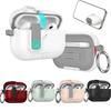 2025 New For AirPods Pro 3 Phone Stand Case Cover Magnetic Auto Lock TPU Shockproof Protective Sleeve With Hook for AirPods Pro3