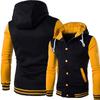 Spring Autumn Men's Hoodies Jacket Boy Baseball Hoodies Coat Fashion Streetwear Slim Jacket