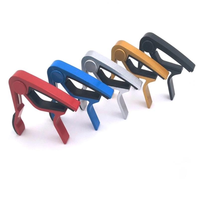 Portable 6-String Guitar Tunings Clamp Light Weight Quick Release Capo for Guitars, Ukulele, Bass, Mandolin, Banjo