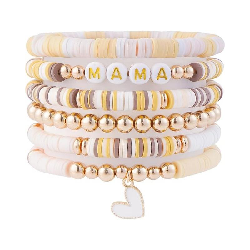 JYL TS Bracelet Stackable  MAMA Beads Nurtures Maternal Love & Blessings