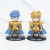 Golden Saint Seiya Pvc Figure Anime Collectible Model Cake Topper Blind Box Toy