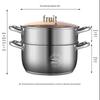 Sigang Chef 26CM Stainless Steel 2-Tier Steamer Pot