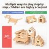 Joint Wooden Mortise Tenon Cottage Building Blocks Toy Childs Early Education