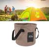 Collapsible Bucket 10L High Temperature Resistant Portable Folding Water Bucket with Handle for Camping Fishing Picnic