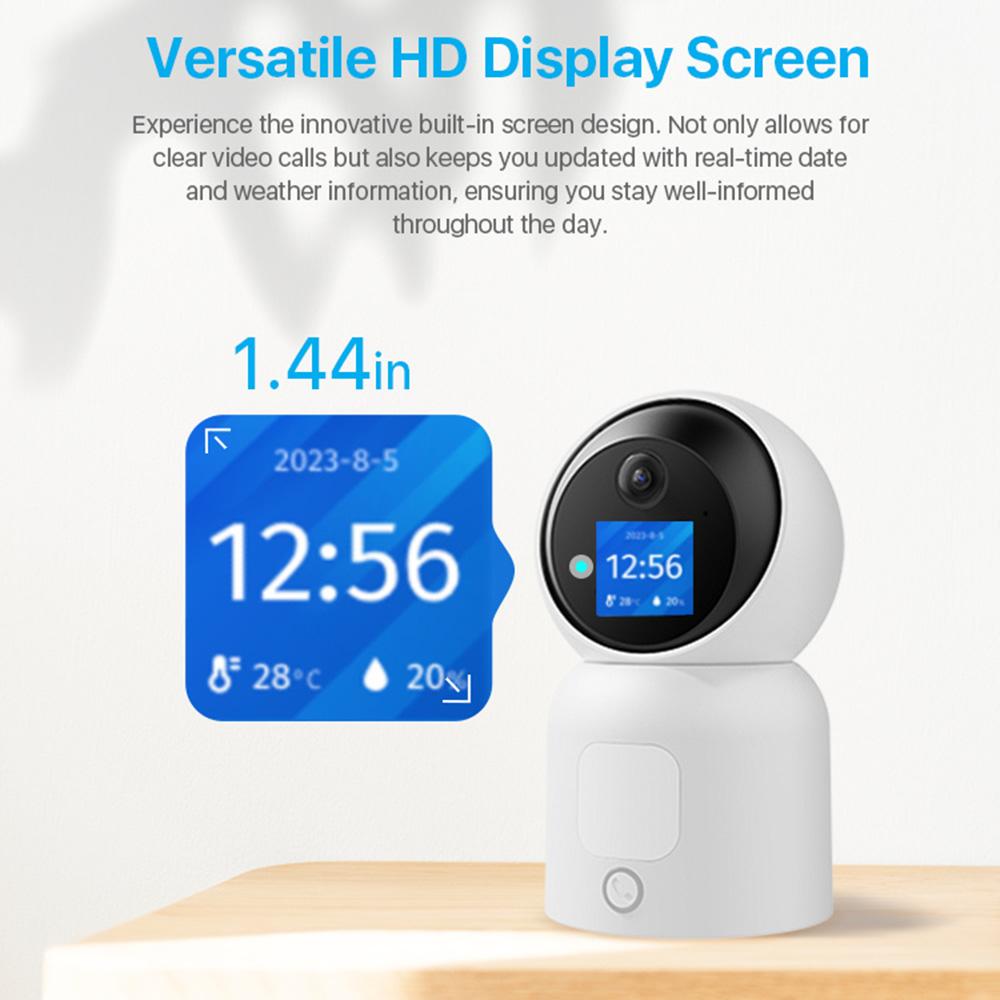 ZOSI C519M 4MP HD Video Intercom Camera AI Motion Detection Anti-Theft Indoor WiFi Camera,No TF Card