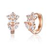 CRANNE 14K GF Simple Flower Petal One-Touch Earrings C24EGF207