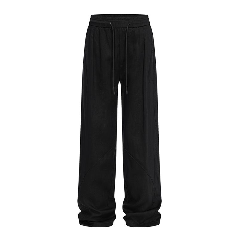 

Летние тонкие свободные прямые спортивные брюки из ледяного шелка для мужчин 2XL