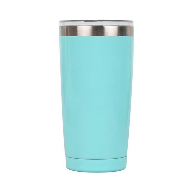 20oz Stainless Steel Car Cup, Double-layer Stainless Steel Thermos Cup, Portable Car Ice-cold Cup