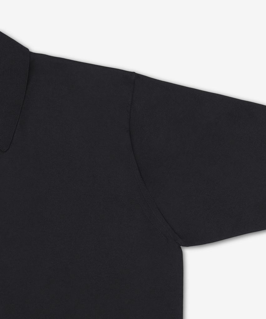 Batoneo Caribbean Sea Island Short Sleeve Polo Shirt - Black / Bn26Sm064Black