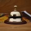 12.7 Cm Brass Elegant Hotel Bell Floral Ornament Bell Table Bell Art Deco Style Bell  Office Gift Idea Reception Bell