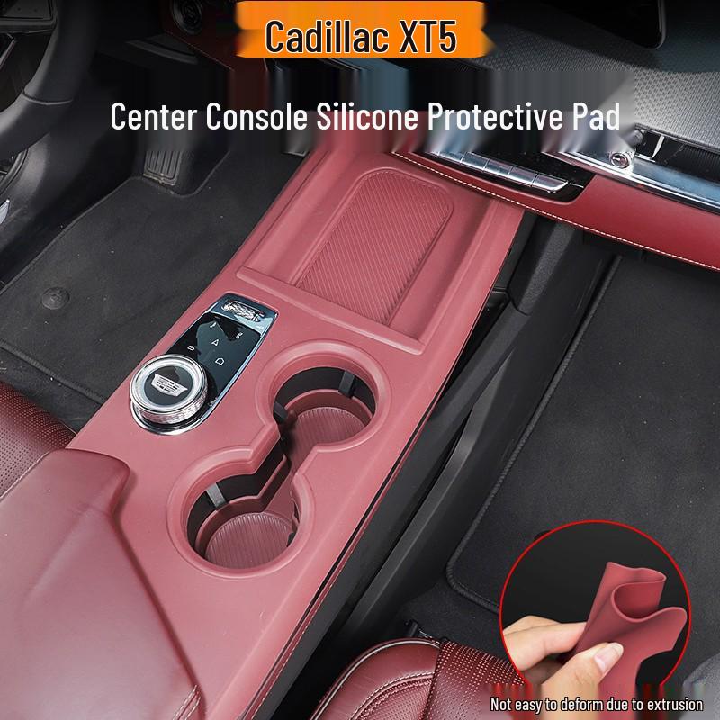 Silicone Center Console and Cup Holder Mat for Cadillac XT5