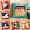 People Living In a Frame Cushion Cover Soft Plush DoubleSided Printed Sofa Pillow Cushion Cover  Cozy AllSeason Decor Gift