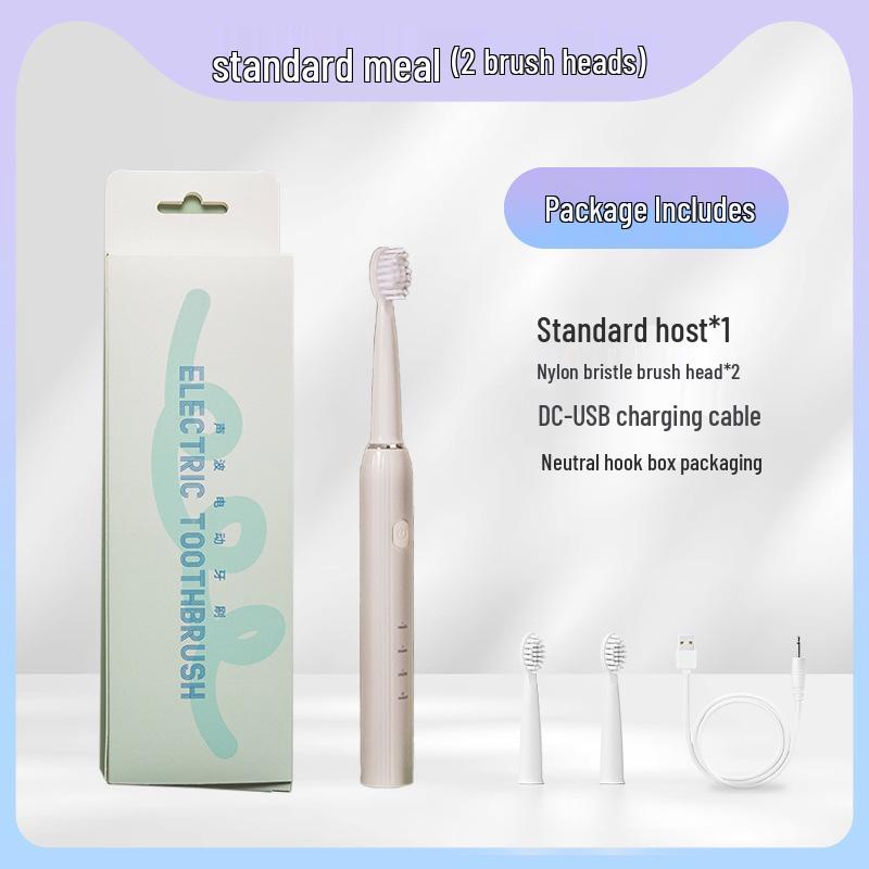 Adult Three-Speed Soft Bristle Sonic Electric Toothbrush with USB Charging