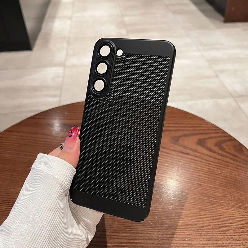 Comes With Lens Film Breathable Heat Dissipation Cooling Case For Samsung Galaxy A53 A54 A25 A24 A15 PC Hard Back Cover
