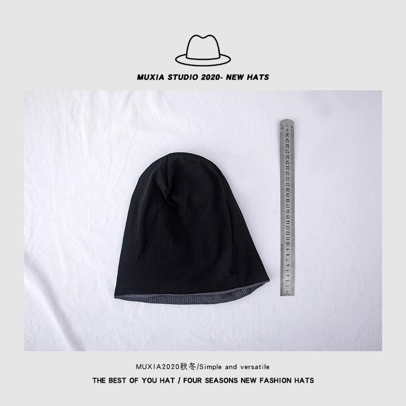 Fleece stacking hat men's autumn and winter thickened warm and cold-proof big head circumference fashionable versatile bag head cold hat
