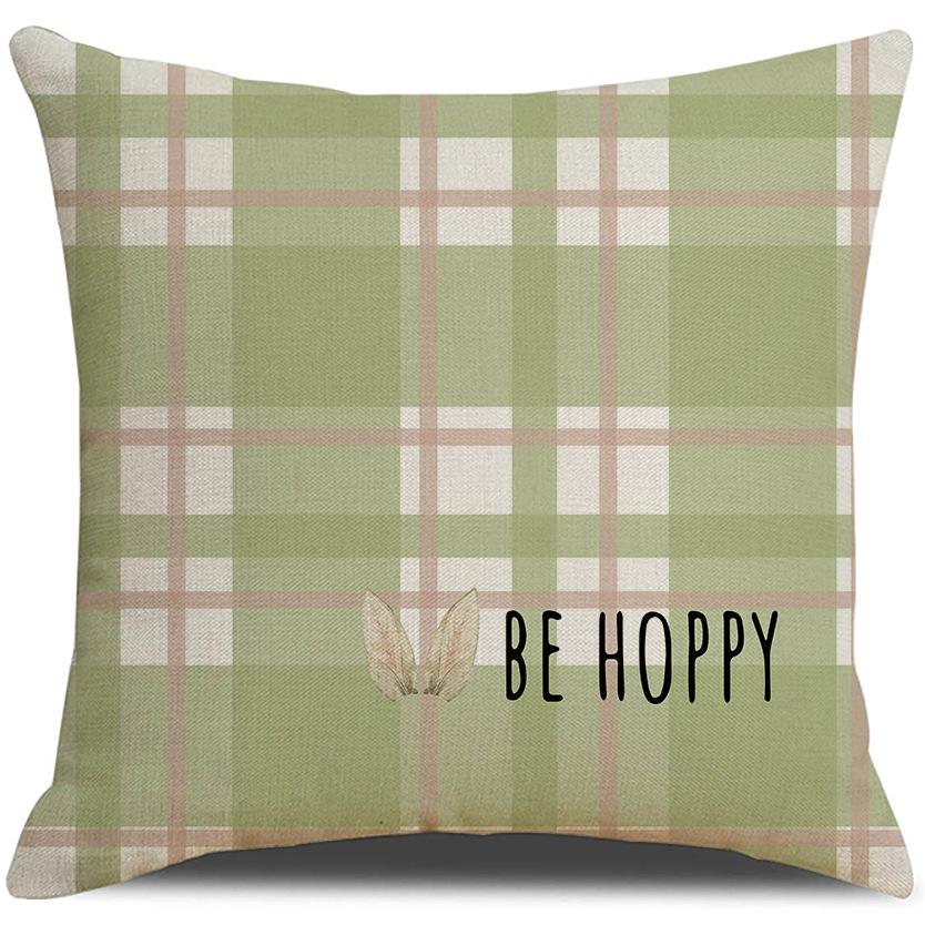 

Наволочка на подушку «Пасхальный кролик» Весенняя в горошек Декоративная подушка Чехол на подушку для дивана Комбинация 45 * 45Cm (excluding pillow core)