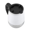Portable Electric Stainless Steel Self Mixing Cup Magnetic Stirring Coffee Mug White