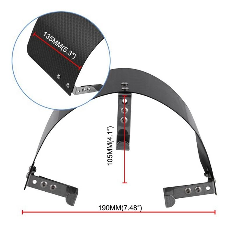 Precise Car Cold Air Intake Cone Sport Air Filter Cover Motion Air Filter Cover Heat Shield Carbon Fiber