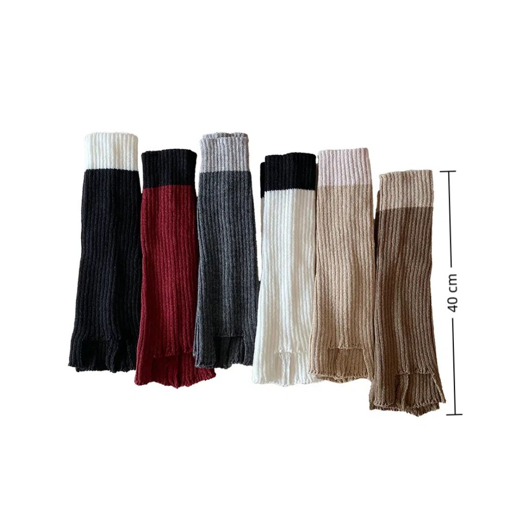 Knitted Leg Warmers Breathable Foot Cover Sweet Long Socks  Autumn Winter
