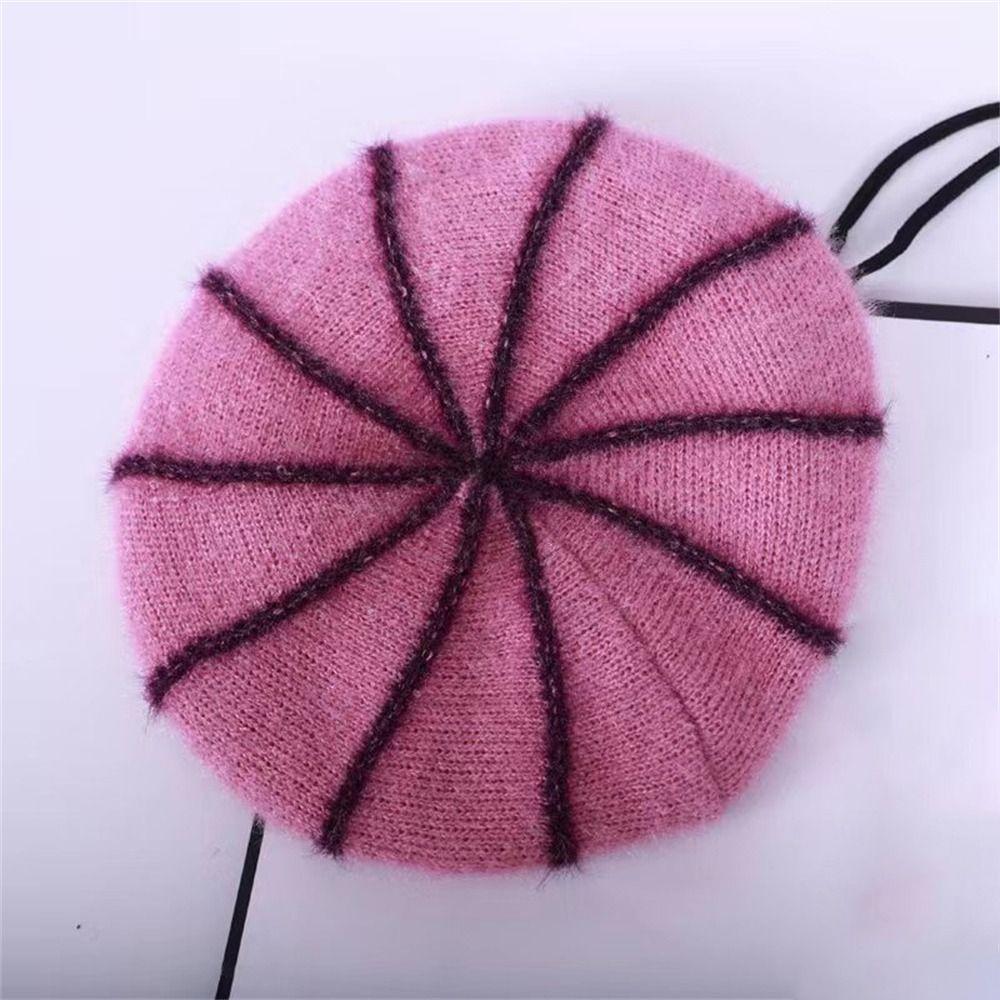 Thickened Knitted Hat Keep Warm Bonnet Casual Beanies Hat  for Elderly
