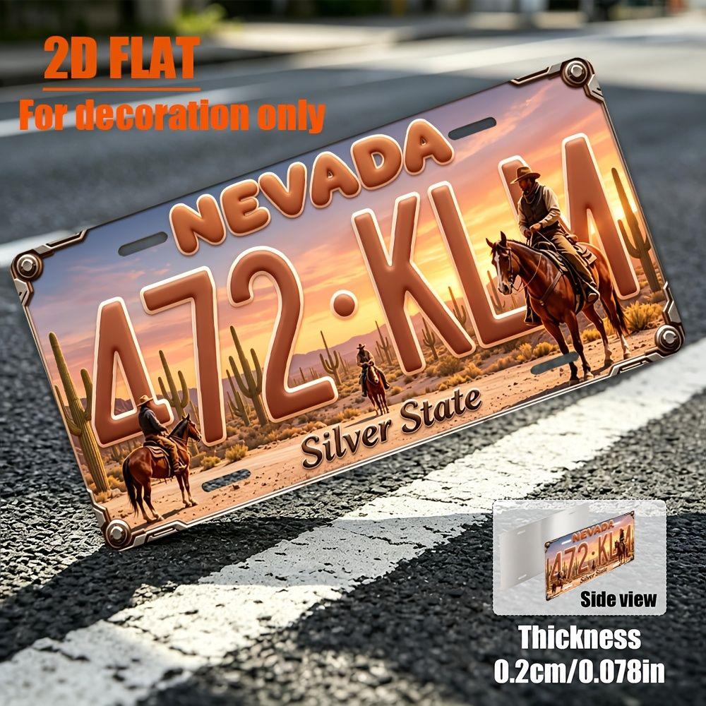 Metal Wall Poster Bangkok License Plate, Tuk Tuk Night City Temples Street Scene, Bar Decor, 20x30cm