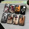 Rose Phone Case For iPhone17,16,15,14,13,12,11 Plus,Pro Magnetic with Magsafe Wireless Charging