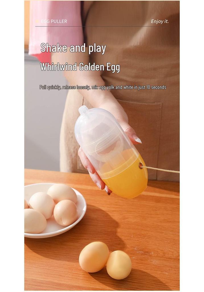 Golden Egg Maker: Hand-Pull Egg Mixer and Spinner
