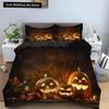 Halloween Horror Pumpkin King Queen Duvet Cover Night Witch Bedding Set Bat Moon Quilt Cover 2/3pcs Polyester Comforter Cover