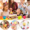 New 6× DIY Sponge-Bob Action Figure Party Decoration Supplies Cake Toppers for Kids