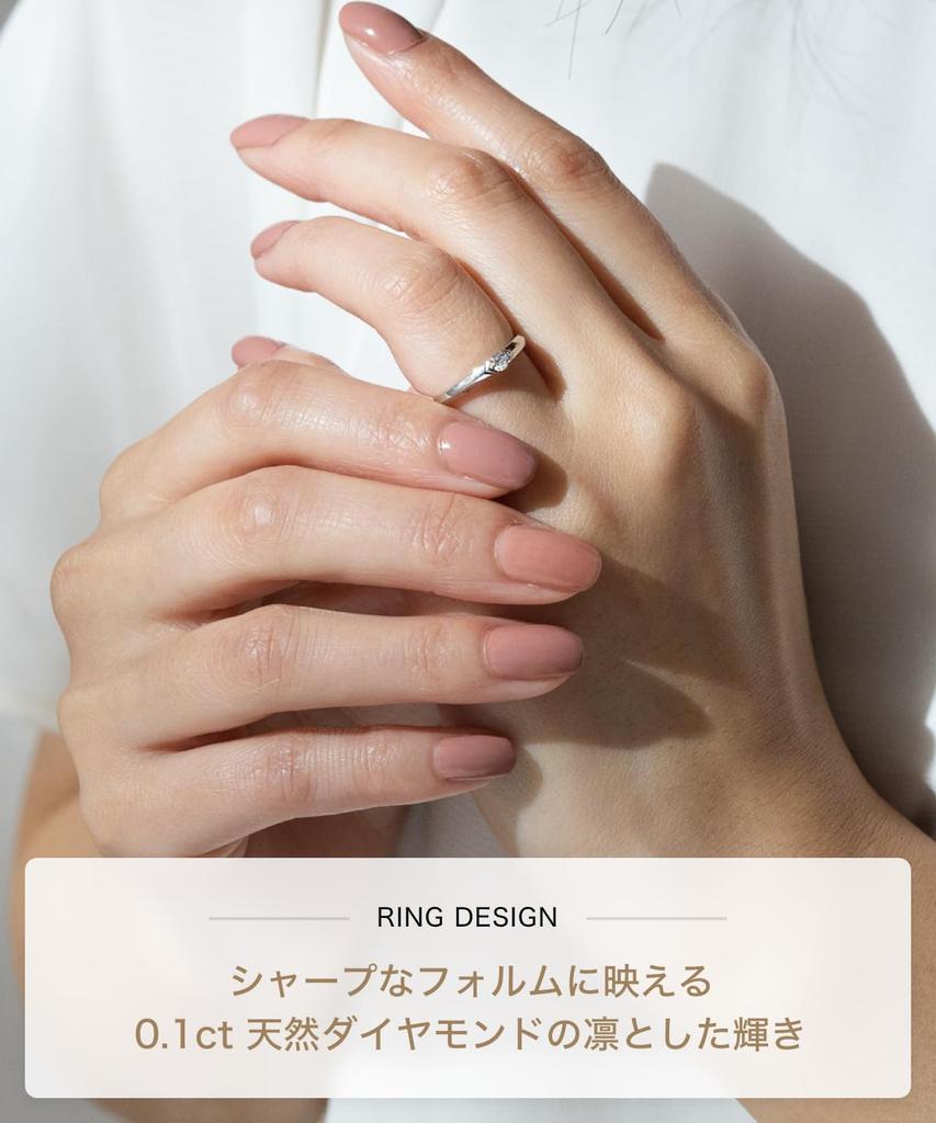 LEGAN Engagement Éternellement Brillant Platine avec un Solitaire Diamant jusqu'à la Taille 10 Bague de Mariage de Fiançailles Diamant Naturel pour Bague Fabriquée au Japon,