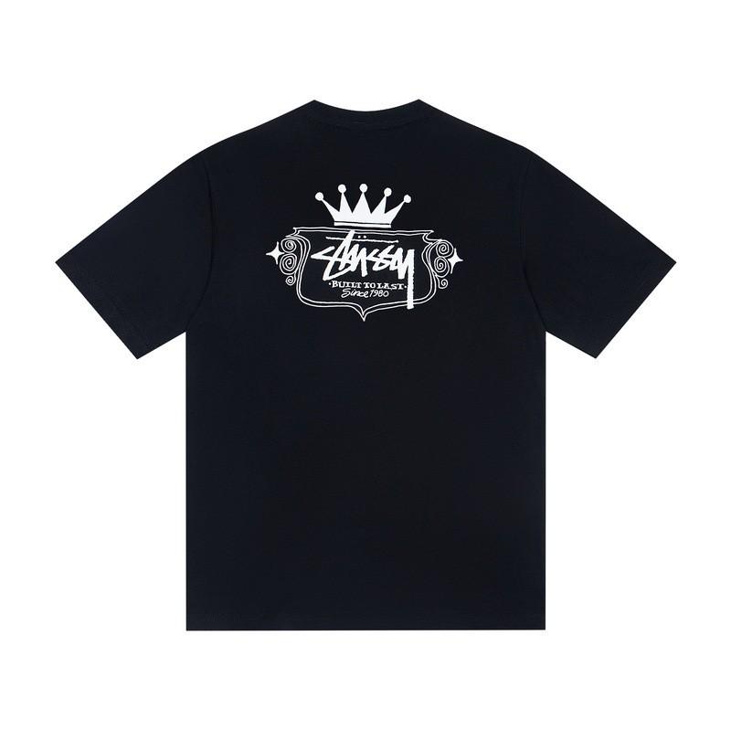 Camiseta de Algodón Unisex de Corte Holgado con Estampado de Letras Camiseta Casual de Manga Corta para Adolescentes y Adultos