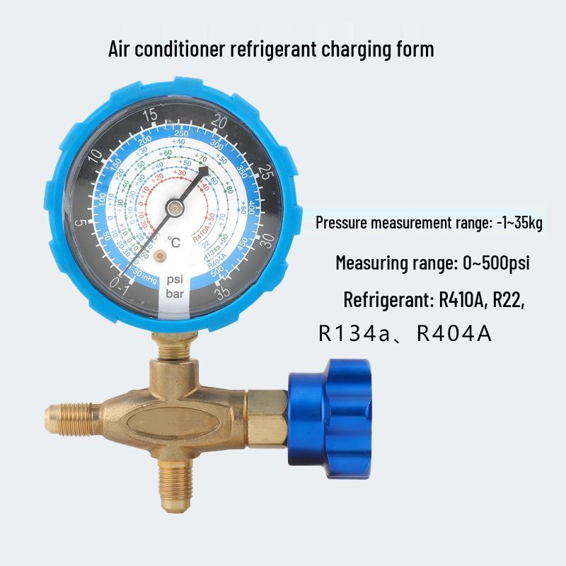 

Бытовой манометр для заправки хладагентом кондиционера с защитной оболочкой для точного измерения давления
