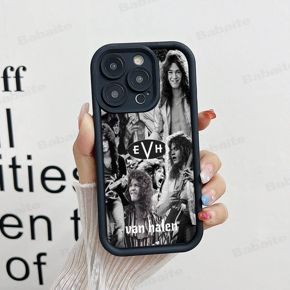 E-Eddie V-Van H-Halen Silicone Phone Case for iPhone 17 Pro Max 16 15 14 13 12 11 Plus 17 Air
