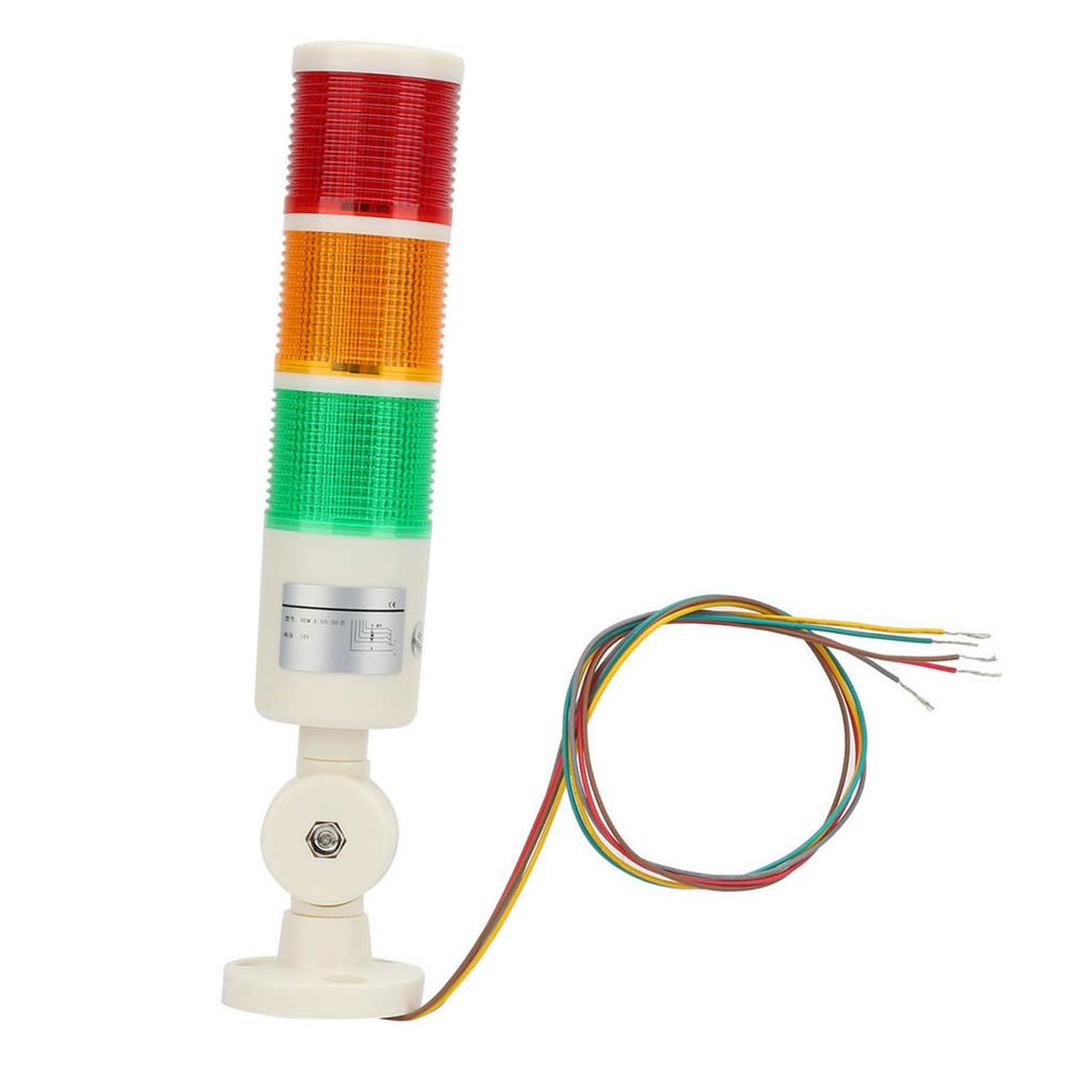 Red  Orange Green CNC Machine Warning LED Indicator Alarm Signal Light with Buzzer Sound 24VDC