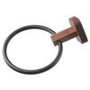 Aluminum Alloy Towel Ring Matte Black Round Towel Hanger Durable Hand Towel Holder  Bathroom