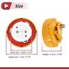 HEROFFIX TRINITY EXCAVATOR LOCK GAS CAP WITH 2 KEYS Silver-Tone Red Yellow