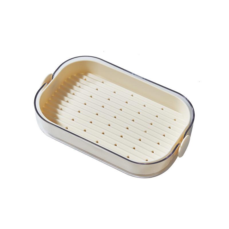 Luxury Double-Layer Draining Soap Dish for Dorm Bathroom