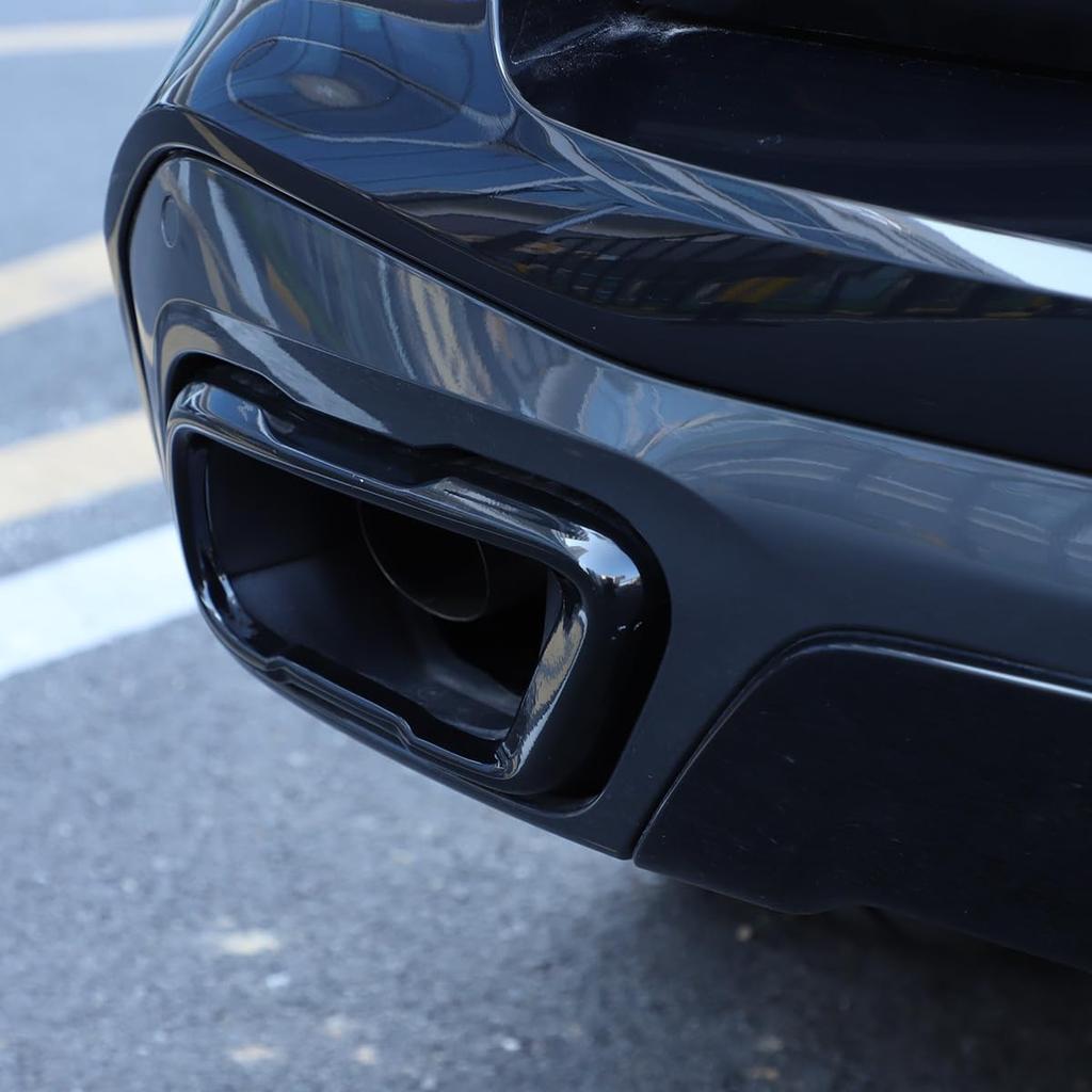 Tailpipe Exhaust Muffler Tail Pipe Cover Trim Decal Exterior Accessories Compatible with Corvette BMW X5 G05 X6 G06 X7 G07 2019-2021,For M Sports