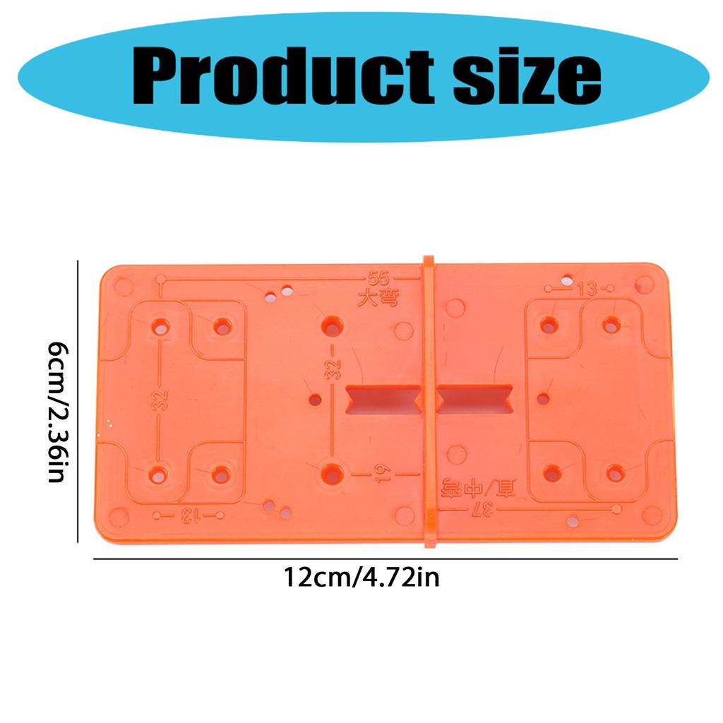 35/40mm Hole Drilling Guide Positioner Multipurpose Hinge Boring Jig Hole Opener Positioner Template Hand Tool Set