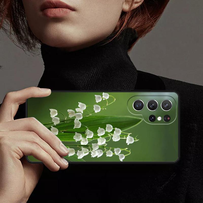 Lily of the Valley Flower Phone Case Cover For Samsung GalaxyS25 S24 Ultra S23 S22 Plus S21 FE S20 Note 10 20 Pro Lite