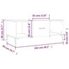 VidaXL Coffee Table Brown Oak 102x50x40 Cm Engineered Wood 829307