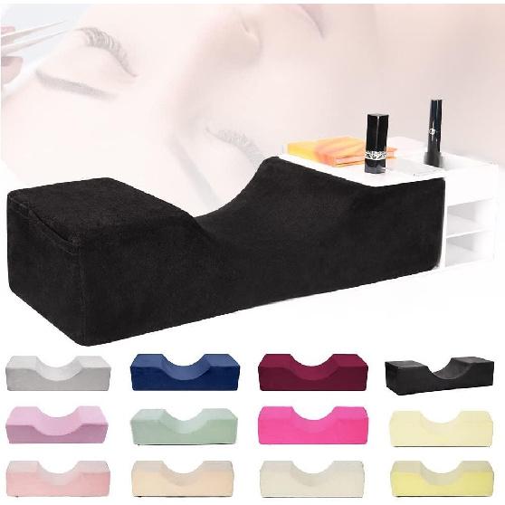 Grafting Eyelashes Soft Memory Foam Pillow with Pocket U Shape Eyelash Extension Pillow Beauty Salon Makeup Tool (Pea Green)
