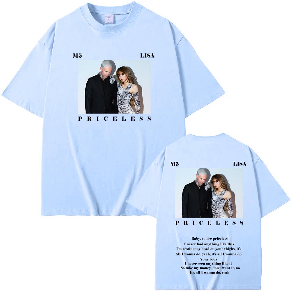 Maroon 5 - Priceless ft. LISA Trička 100% bavlna Pánská Dámská Nová Trička Léto High Street Trička Vysoce Kvalitní Bavlna Měkké Oblečení