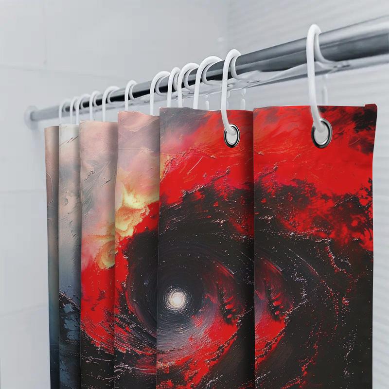 Pink Shower Curtain Waterproof Fabric Bathroom Decor Hanging Shower Panels Modern Home Living Room