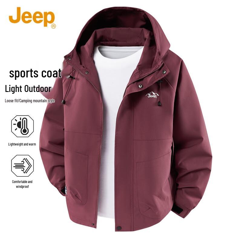 JEEP Men's Hooded Casual Outdoor Jacket