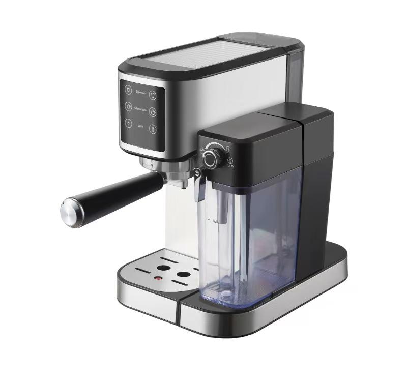 Multifunktionale halbautomatische italienische Kaffeemaschine mit Milchaufschäumer, 20 bar Druck, für den Heimgebrauch