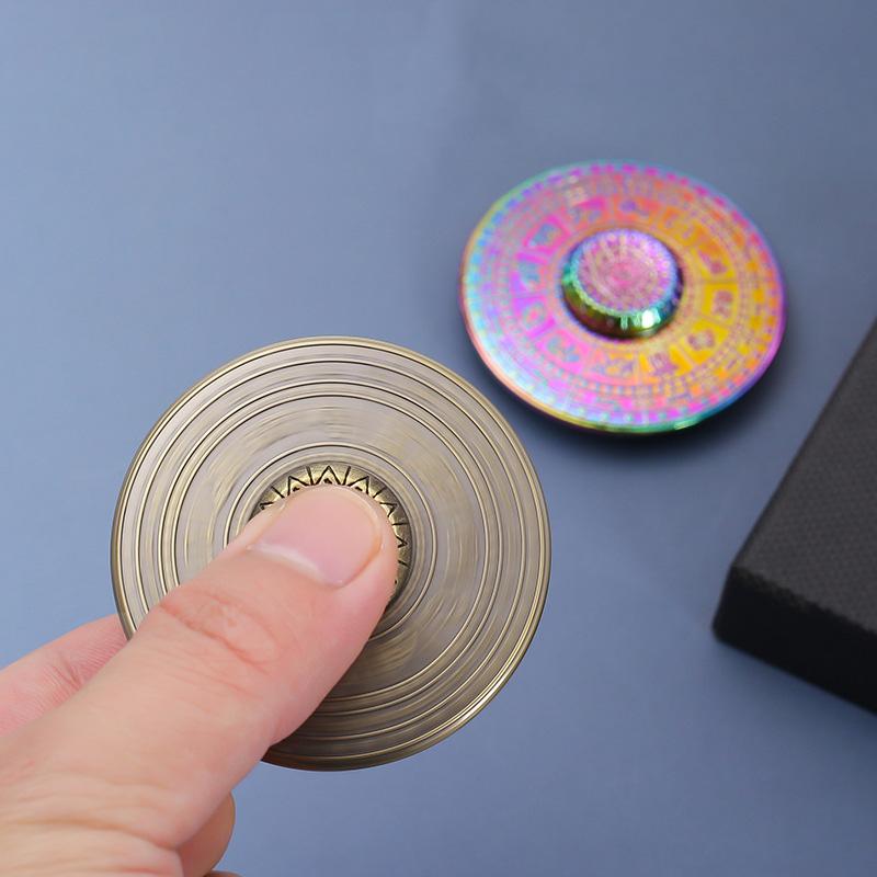 Zinc Alloy 12 Constellation Spinner Compass EDC Gear Hand Spinner Gyro Adult Fidget Toys ADHD Tool Anxiety Stress Relief Toys