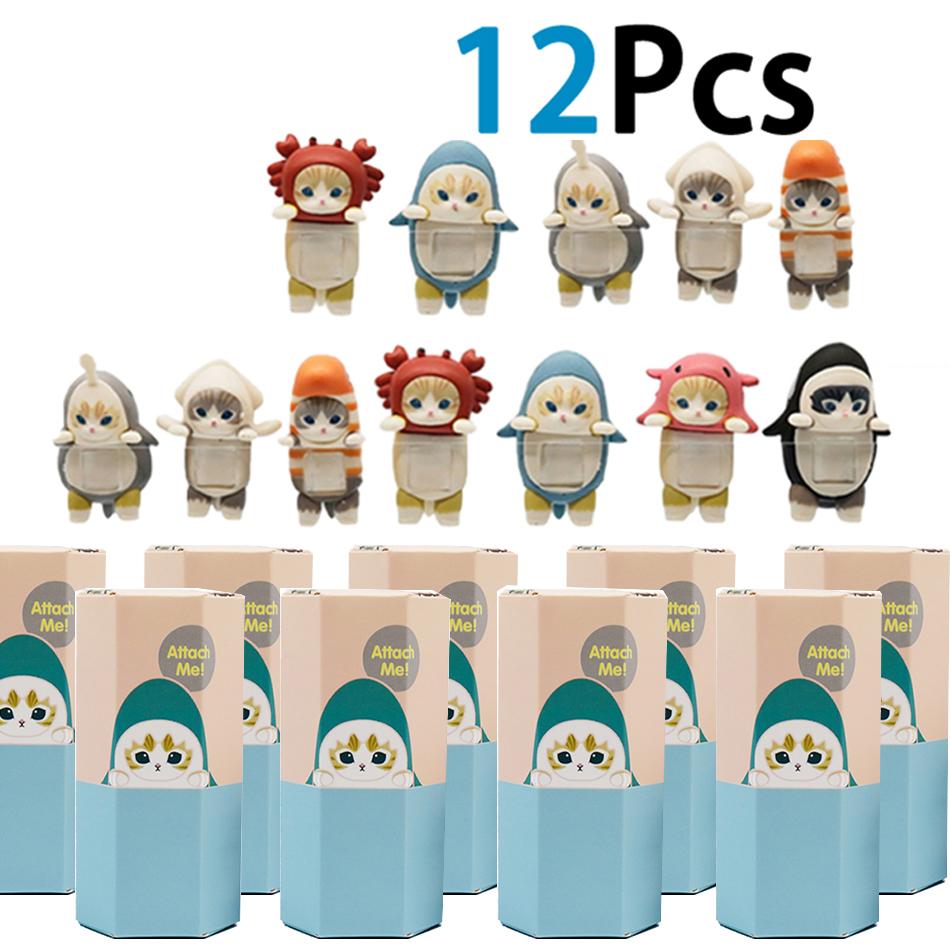 Neue Mofusand Blind Box Hippers Mini-Figur Haifischkatze Action-Figur Spielzeug für Fans Kinder Weihnachtsgeschenk