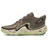 Spawn 6 Lightweight Comfortable Slip-Resistant Durable Low-Top Basketball Shoes Unisex Sneaker Brown Gray 3028338-200